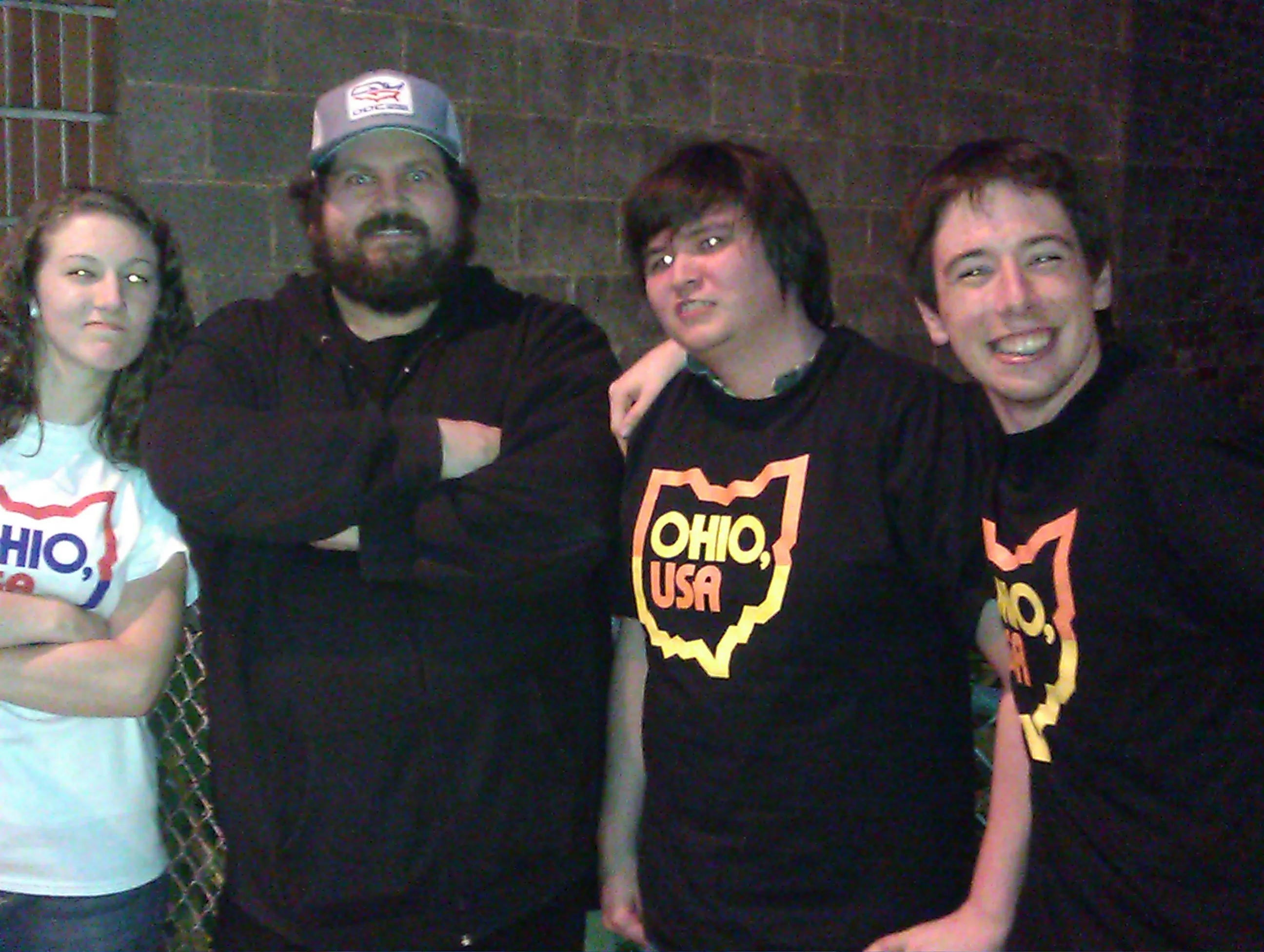 Eli in 2011 with Aaron Draplin and some of my fellow interns