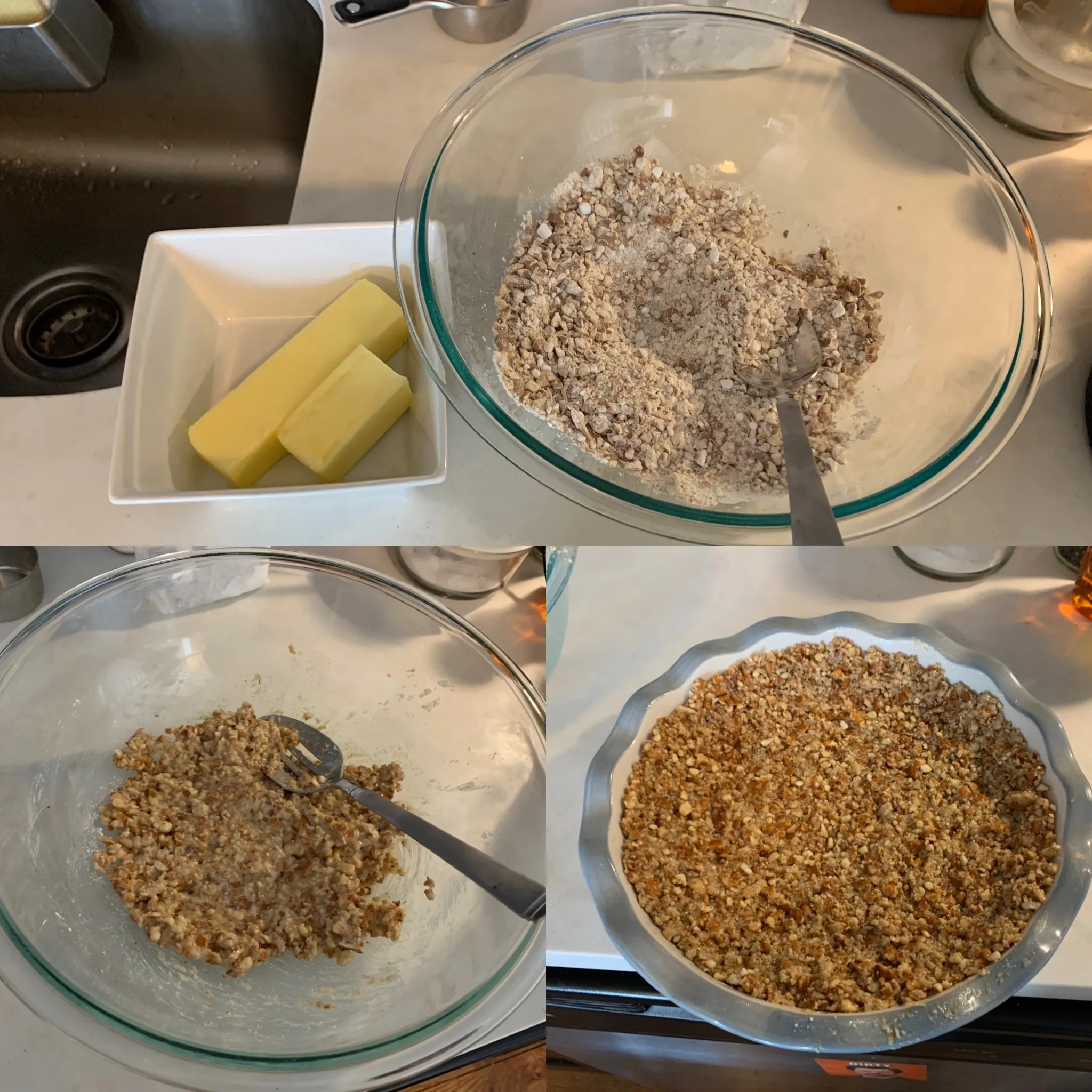 Making the crust in 3 steps